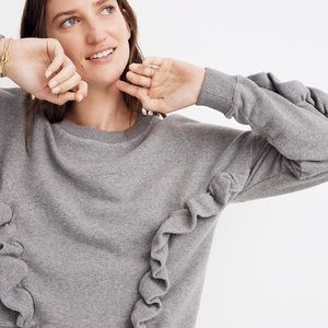 Madewell Ruffle Sweatshirt